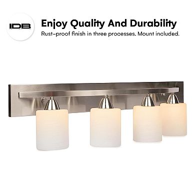 Modern Glass Shade Bathroom Vanity Light Bar