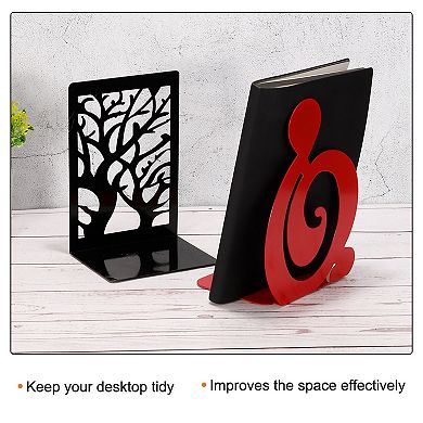 Musical Note Shaped Bookend for Home Office Stationery Storage