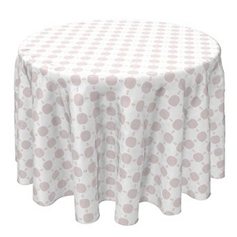 Round Tablecloth, 100% Cotton, 60 Round", Modern Geo Pattern