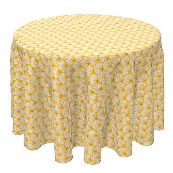 Round Tablecloth, 100 Cotton, 60 Round", Abstract Shells