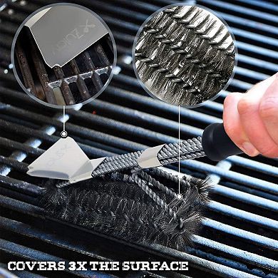 Zulay Kitchen Grill Brush and Grill Scraper