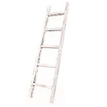 Rustic Farmhouse 5ft Reclaimed Wood Decorative Bookcase Ladder