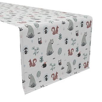 Table Runner, 100% Cotton, 16x90", Into the Wild