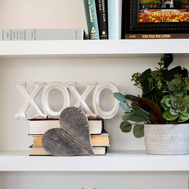 Rustic Farmhouse 6 In. Reclaimed Wooden Heart