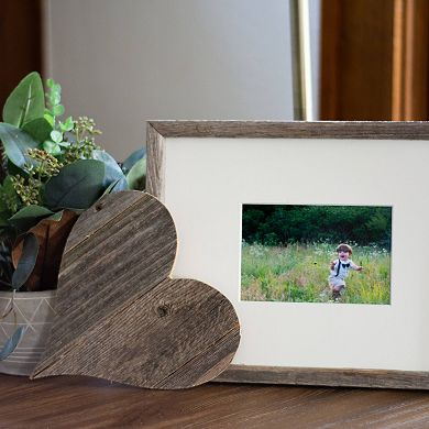 Rustic Farmhouse 6 In. Reclaimed Wooden Heart