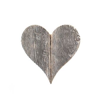 Rustic Farmhouse 6 in Reclaimed Wooden Heart