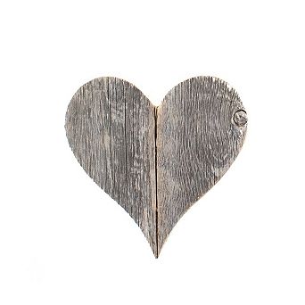 Rustic Farmhouse 6 in Reclaimed Wooden Heart