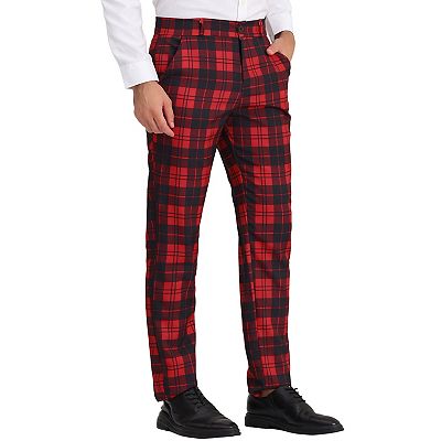 mens plaid dress pants Athletic Fit Stretch Wool Suit you can create a remarkable style in every situation Extra Slim Grey Plaid Stretch
