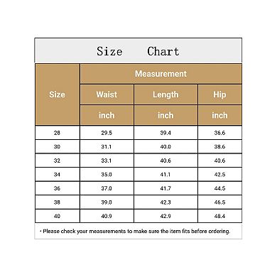 Men's Striped Dress Pants Flat Front Trousers Business Pant