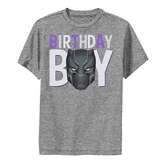 Boys Marvel Avengers Black Panther Birthday Boy Performance Graphic Tee