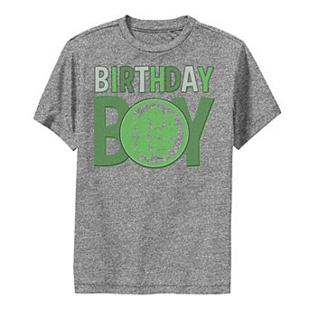 Boys Marvel Avengers Incredible Hulk Birthday Boy Performance Graphic Tee