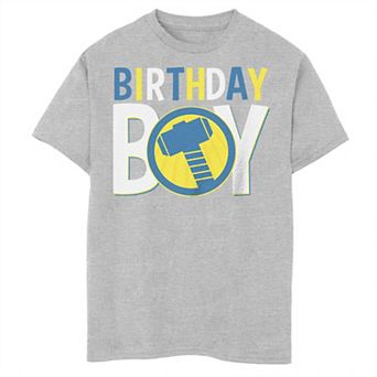 Boys Marvel Avengers Thor Birthday Boy Graphic Tee