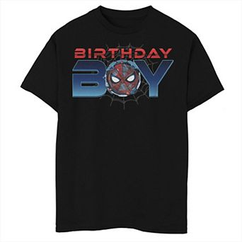 Boys Marvel Comics Spider-Man Birthday Boy Graphic Tee