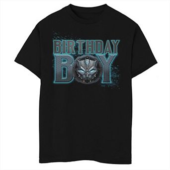 Boys Marvel Comics Black Panther Birthday Boy Graphic Tee