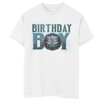 Boys Marvel Comics Black Panther Birthday Boy Graphic Tee
