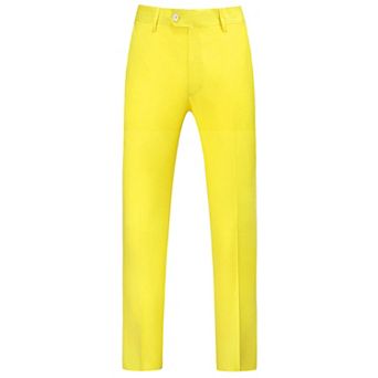 Men's Casual Straight Fit Comfort Stretch Flat Front Chino Pants