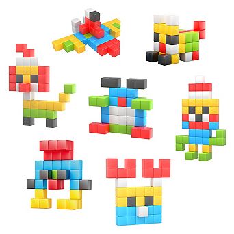 PicassoTiles 50 pc Magnetic Blockss, Magnetic Building Blocks for Kids, Magnet Toy for Kids 3+