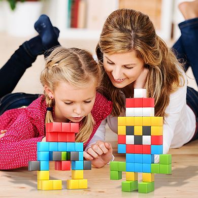 PicassoTiles 50 PC Magnetic Blockss, Magnetic Building Blocks for Kids, Magnet Toy for Kids 3+