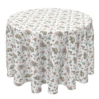 Round Tablecloth, 100% Cotton, 60 Round", Knitting and Kittens