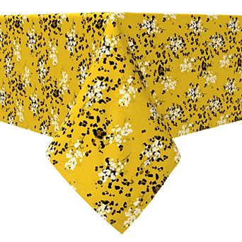 Square Tablecloth, 100% Cotton, 60x60", Safari Floral