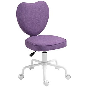 HOMCOM Heart Love Shaped Design Office Chair with Adjustable Height