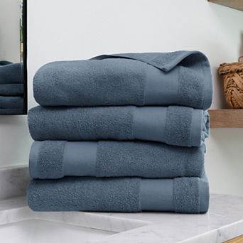 Urban Loft's 4 Pack Bath Towels 100% Cotton Home Bathroom Essentials