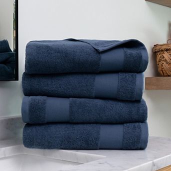 Urban Loft's 4 Pack Bath Towels 100% Cotton Home Bathroom Essentials
