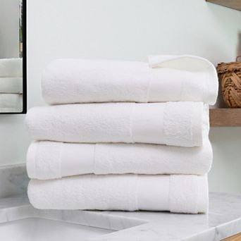 Urban Loft's 4 Pack Bath Towels 100% Cotton Home Bathroom Essentials