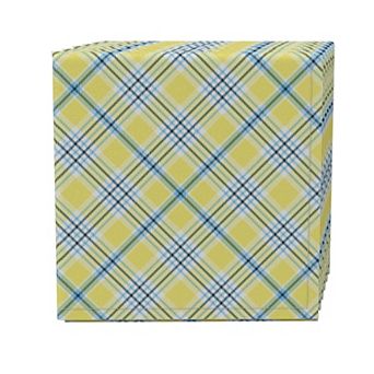 Napkin Set of 4, 100% Cotton, 20x20", Plaid 13