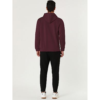 Men's Plush Lined Pullover Hoodie Sweatshirts with Pocket