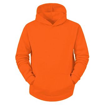 Men's Plush Lined Pullover Hoodie Sweatshirts With Pocket