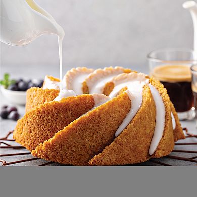 Baker's Secret Fluted Cake Pan, Cast Aluminum 2 Layers Nonstick Coating (Marissa)
