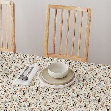 Round Tablecloth, 100% Cotton, 60 Round", Farmhouse Cows