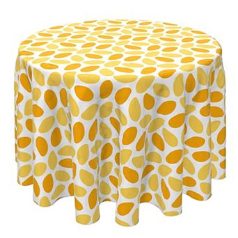Round Tablecloth, 100% Cotton, 60 Round", Abstract Mangos