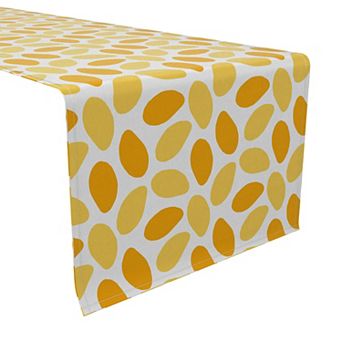 Table Runner, 100% Cotton, 16x90", Abstract Mangos