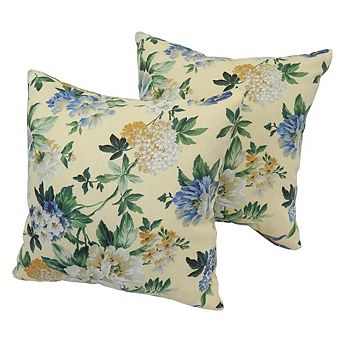 Blazing Needles Blaziing Needles 17-inch Outdoor Spun Polyester Throw Pillows (Set of 2)