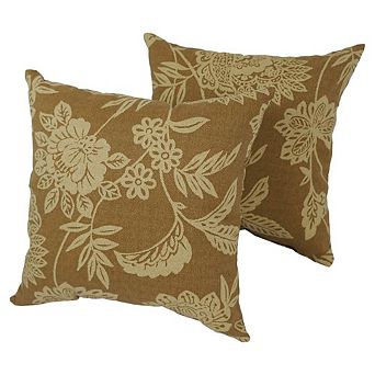 Blazing Needles Blaziing Needles 17-inch Outdoor Spun Polyester Throw Pillows (Set of 2)