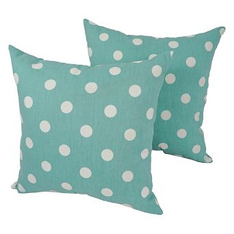 Blazing Needles Blaziing Needles 17-inch Outdoor Spun Polyester Throw Pillows (Set of 2)