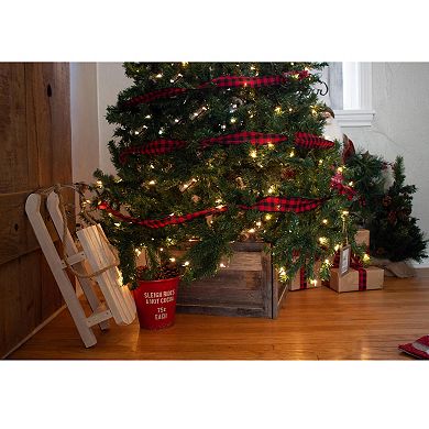 Rustic Farmhouse 22.5" x 14.5" Reclaimed Wooden Christmas Tree Box Collar