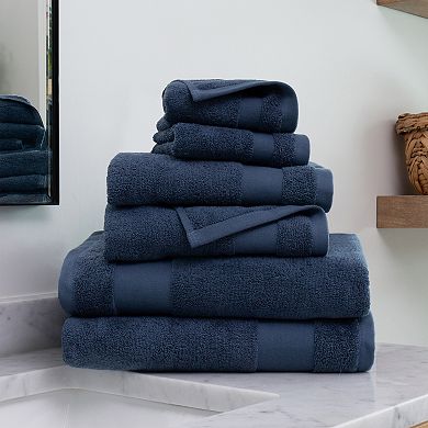 Urban Loft's 6 Pack Bath Towels 100% Cotton Home Bathroom Essentials