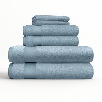 Urban Loft's 6 Pack Bath Towels 100% Cotton Home Bathroom Essentials