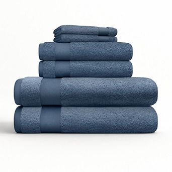Urban Loft's 6 Pack Bath Towels 100% Cotton Home Bathroom Essentials