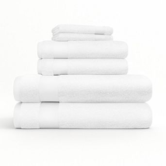 Urban Loft's 6 Pack Bath Towels 100% Cotton Home Bathroom Essentials