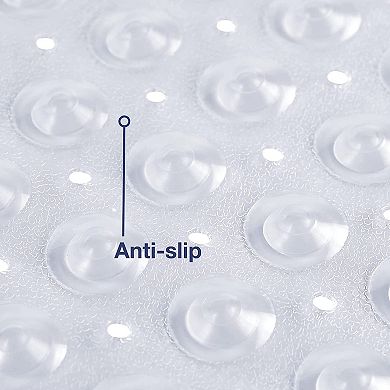 Non Slip Bath Mat For Walk In Showers With Suction Cups Ideal For Kids And Elderly