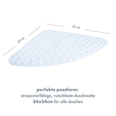 Non Slip Bath Mat For Walk In Showers With Suction Cups Ideal For Kids And Elderly