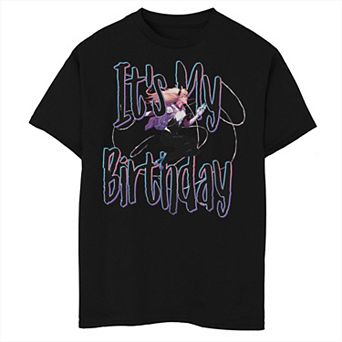 Boys Marvel Now Spider-Gwen It's My Birthday Husky Graphic Tee