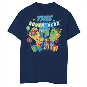 Boys Marvel Avengers Birthday This Super Hero Is 6 Husky Graphic Tee