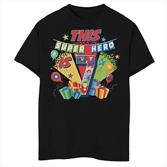 Boys Marvel Avengers Birthday This Super Hero Is 7 Husky Graphic Tee