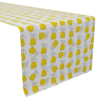Table Runner, 100% Cotton, 16x108", Lemonade Pitchers