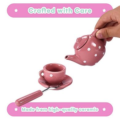 Porcelain Tea Set For Little Girls With Designs